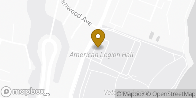Map showing the location of American Legion in Edgewater, NJ 07020