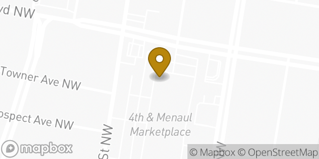 Map showing the location of The UPS Store in Albuquerque, NM 87107