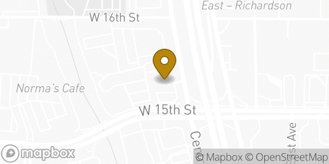 Map showing the location of 7-Eleven in Plano, TX 75075