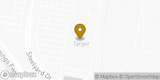 Map showing the location of Target in Cleveland, OH 44109