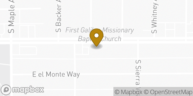Map showing the location of AutoZone in Fresno, CA 93702