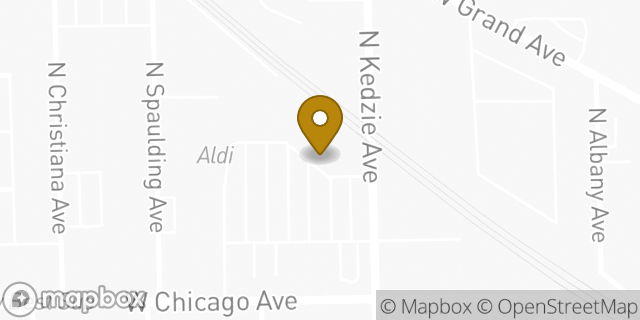 Map showing the location of Chase Bank in Chicago, IL 60651