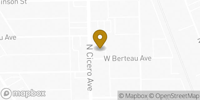 Map showing the location of Starbucks in Chicago, IL 60641