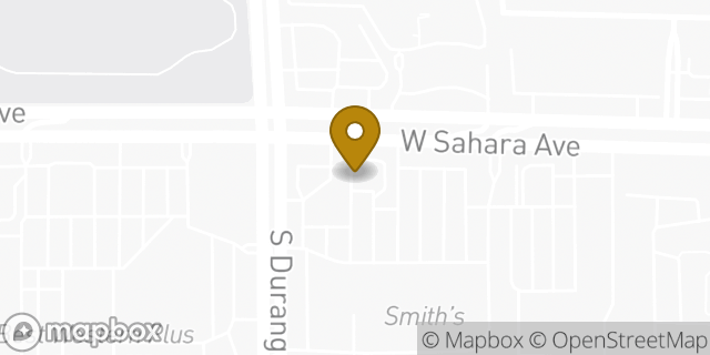 Map showing the location of Starbucks in Las Vegas, NV 89117