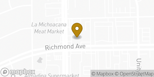 Map showing the location of Enterprise Rent-A-Car in Houston, TX 77057