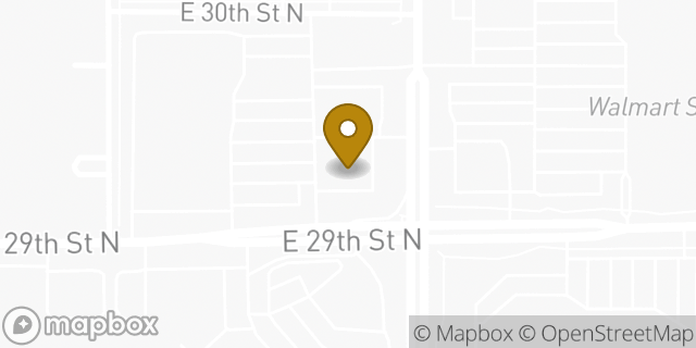 Map showing the location of Chipotle Mexican Grill in Wichita, KS 67226
