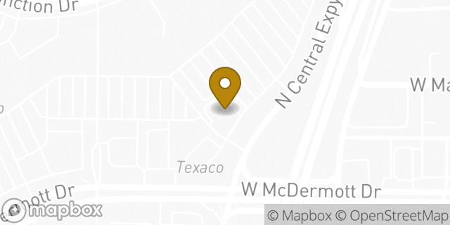 Map showing the location of Chipotle Mexican Grill in Allen, TX 75013