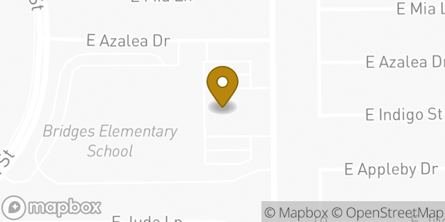 Map showing the location of The Church of Jesus Christ of Latter-day Saints in Gilbert, AZ 85298