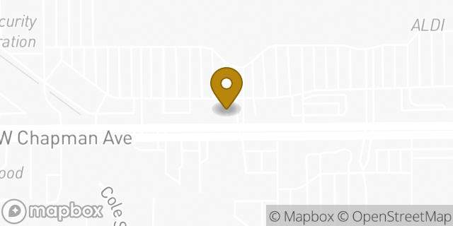 Map showing the location of Chipotle Mexican Grill in Garden Grove, CA 92841