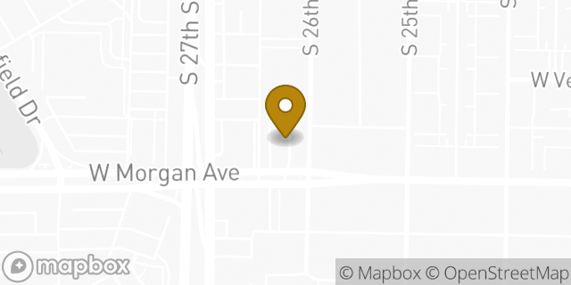 Map showing the location of McDonald's in Milwaukee, WI 53221