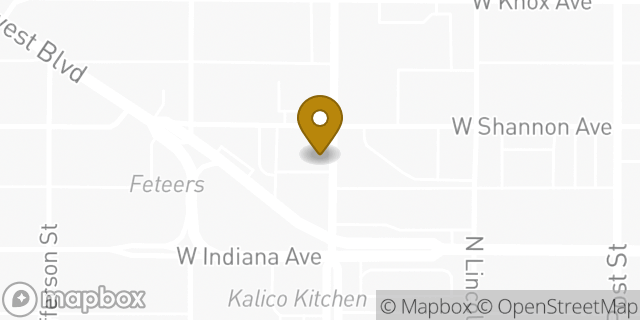 Map showing the location of Baskin-Robbins in Spokane, WA 99205