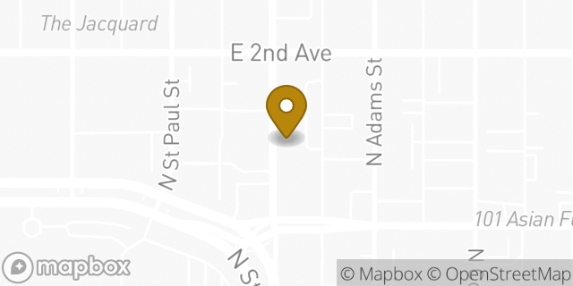 Map showing the location of Chipotle Mexican Grill in Denver, CO 80206