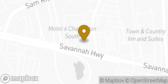 Map showing the location of McDonald's in Charleston, SC 29407