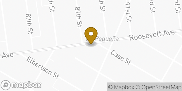 Map showing the location of Dunkin' in Jackson Heights, NY 11372