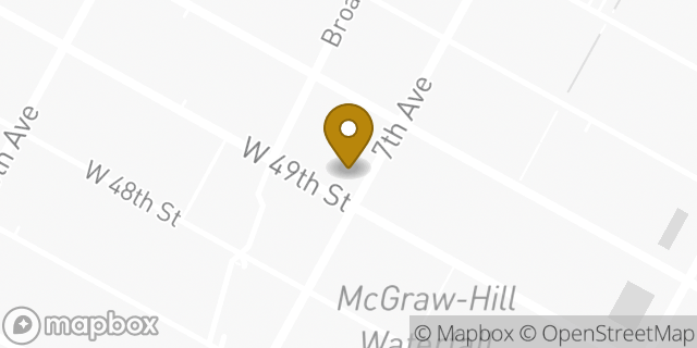 Map showing the location of Starbucks in New York, NY 10019