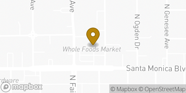 Map showing the location of Whole Foods Market in West Hollywood, CA 90046