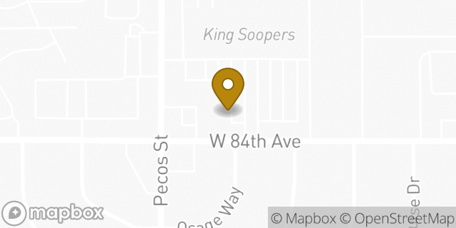 Map showing the location of Subway in Federal Heights, CO 80260