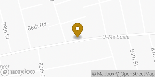 Map showing the location of Dunkin Donuts in Woodhaven, NY 11421