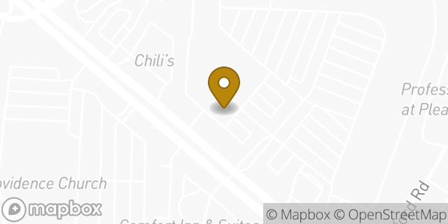 Map showing the location of Starbucks in Raleigh, NC 27612