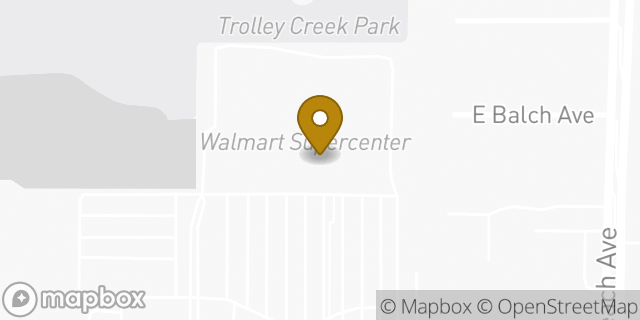 Map showing the location of McDonald's in Fresno, CA 93727