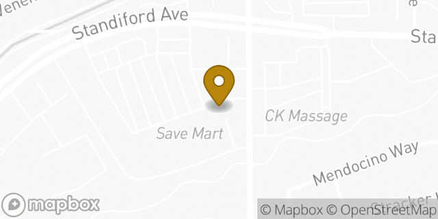 Map showing the location of Coinme in Modesto, CA 95350