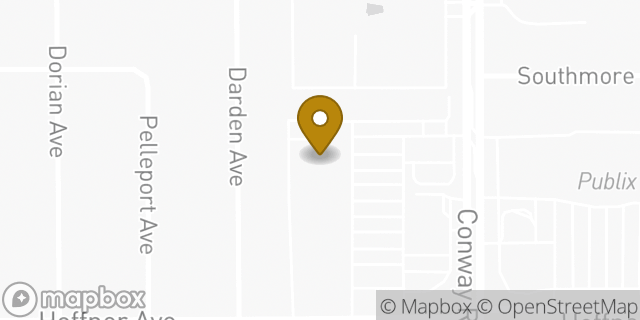 Map showing the location of Planet Fitness in Orlando, FL 32812