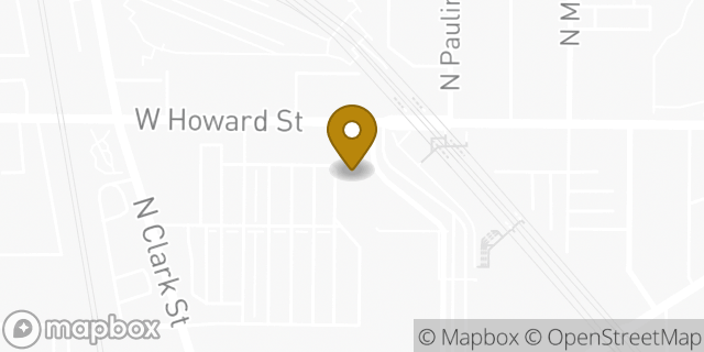 Map showing the location of The UPS Store in Chicago, IL 60626