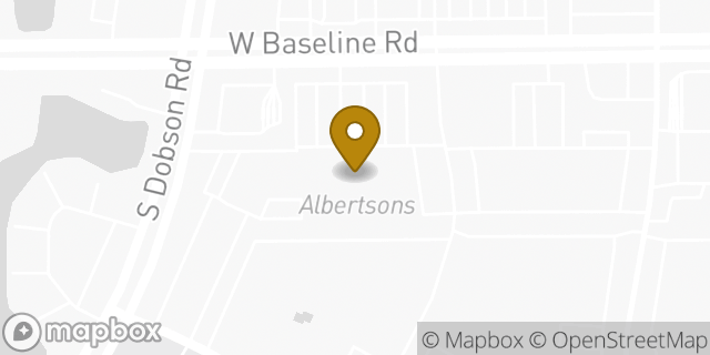 Map showing the location of Coinme in Mesa, AZ 85202
