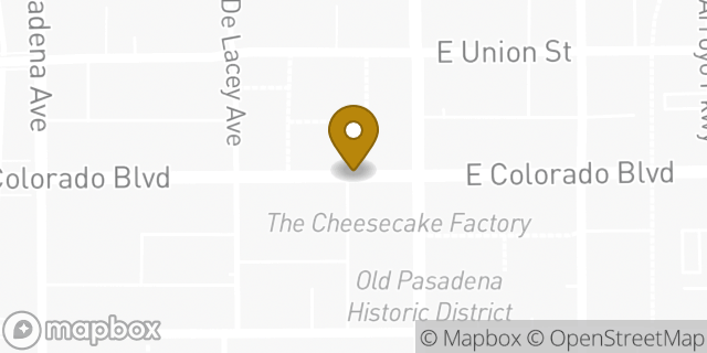 Map showing the location of J.Crew in Pasadena, CA 91105