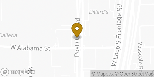 Map showing the location of Citi Private Bank in Houston, TX 77056