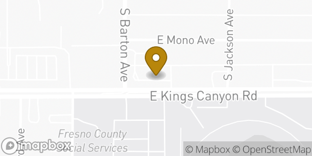 Map showing the location of McDonald's in Fresno, CA 93721