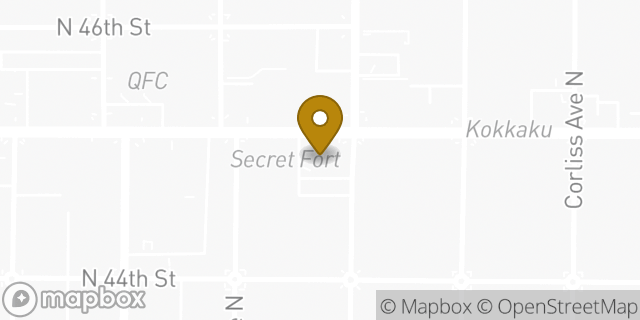 Map showing the location of Chase Bank in Seattle, WA 98103