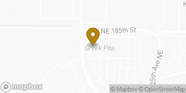 Map showing the location of Starbucks in Bothell, WA 98011