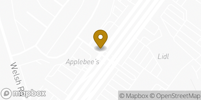 Map showing the location of Olive Garden Italian Restaurant in Philadelphia, PA 19115