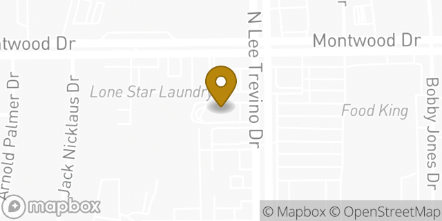 Map showing the location of McDonald's in El Paso, TX 79936