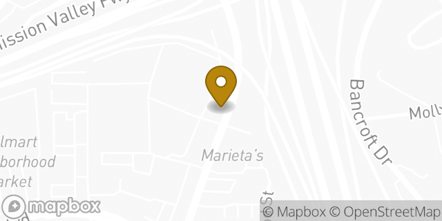 Map showing the location of Drew Ford in La Mesa, CA 91942