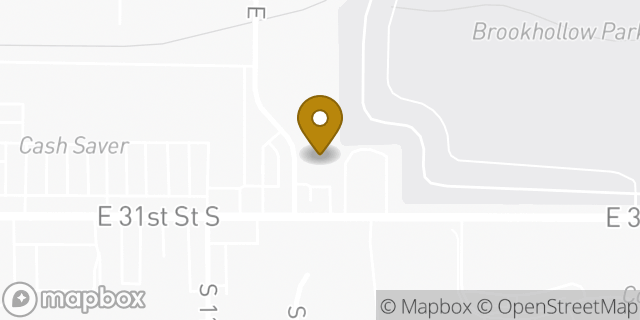 Map showing the location of 31st Street KinderCare in Tulsa, OK 74146