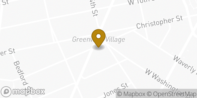 Map showing the location of Starbucks in New York, NY 10014