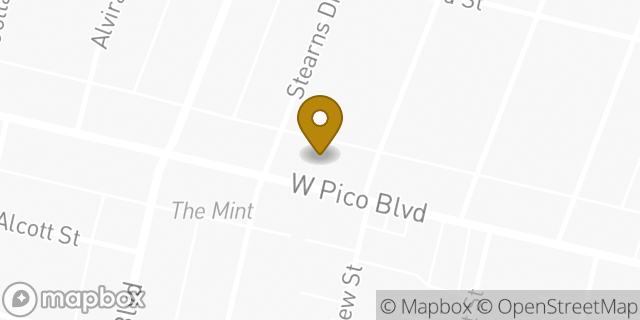 Map showing the location of CVS Pharmacy in Los Angeles, CA 90035
