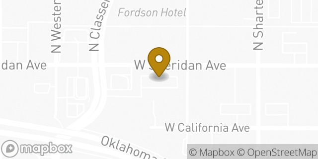 Map showing the location of Sonic Drive In in Oklahoma City, OK 73106