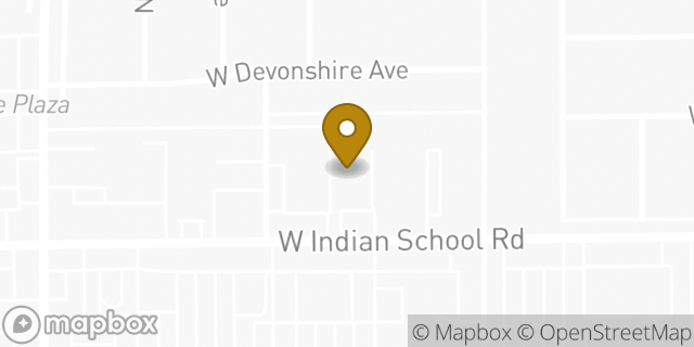 Map showing the location of AutoZone in Phoenix, AZ 85033