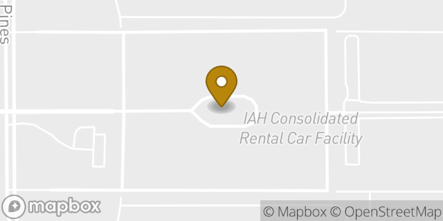 Map showing the location of Avis Car Rental in Houston, TX 77032