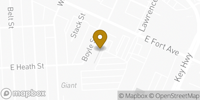 Map showing the location of The UPS Store in Baltimore, MD 21230