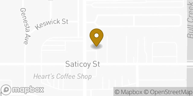 Map showing the location of Baskin-Robbins in Van Nuys, CA 91406