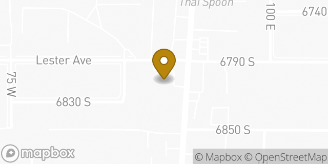 Map showing the location of AutoZone in Murray, UT 84047