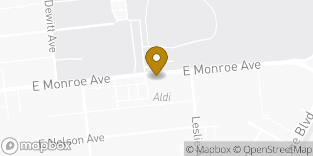 Map showing the location of Aldi in Alexandria, VA 22301