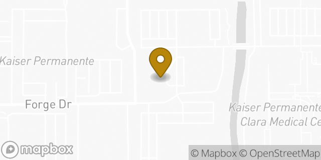 Map showing the location of Kaiser Permanente Behavioral Health Center in Santa Clara, CA 95051