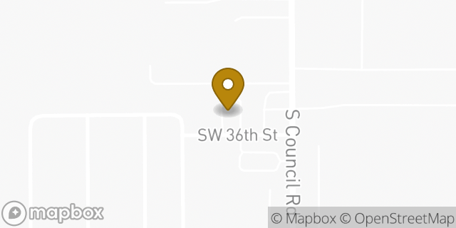 Map showing the location of Subway in Oklahoma City, OK 73179