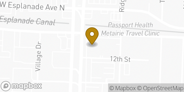 Map showing the location of Regions Bank ATM in Metairie, LA 70002