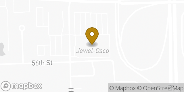 Map showing the location of Jewel-Osco in Clarendon Hills, IL 60514